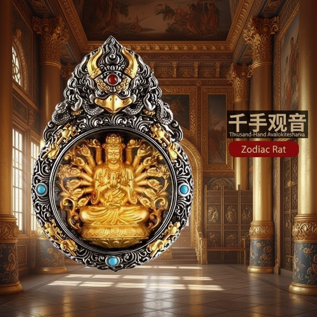 Thousand-Armed Avalokiteshvara (Kannon) – Compassionate Guardian for the Rat Zodiac