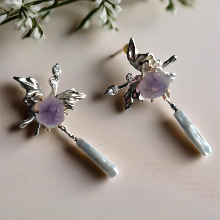 Amethyst Spiritual Earrings: Wear Calm, Boost Mindfulness—No Fuss, All Vibe