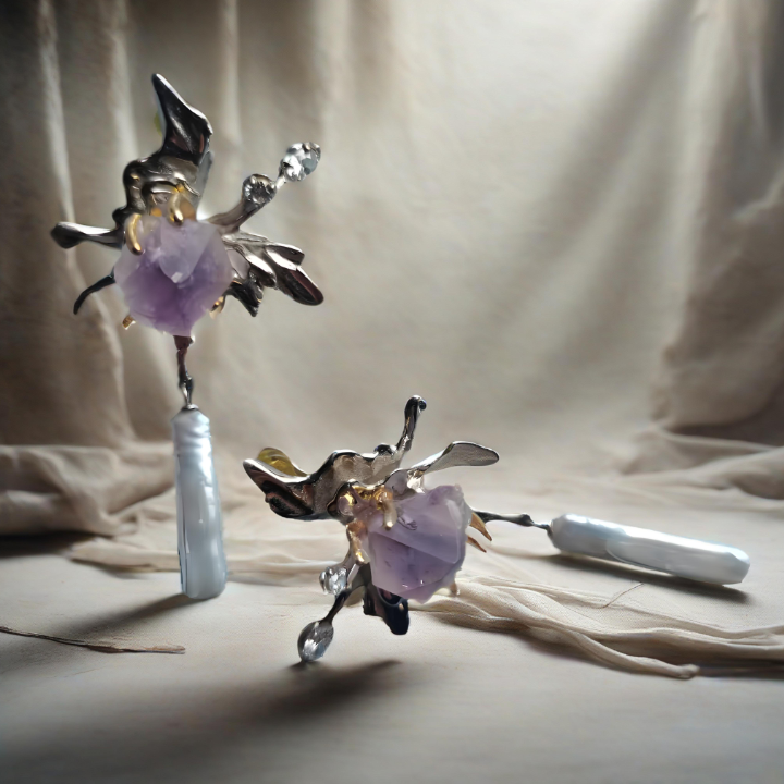 Amethyst Spiritual Earrings: Wear Calm, Boost Mindfulness—No Fuss, All Vibe